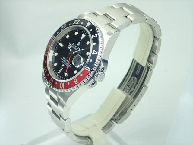 Rolex GMT Master II Red and Black Bezel F Series