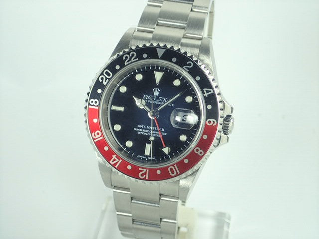 Rolex GMT Master II Red and Black Bezel F Series