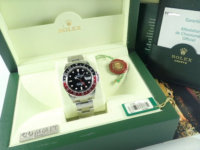 Rolex GMT Master II Red and Black Bezel F Series