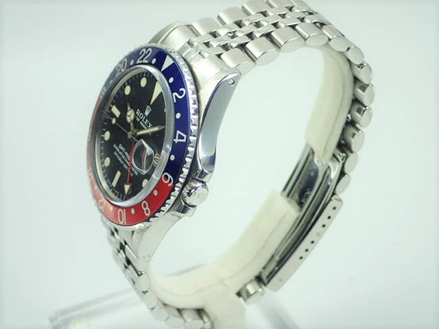 ロレックス GMTマスター Ref.1675 ブラック文字盤 中古 gmt-master-107 ジュビリーブレスレット