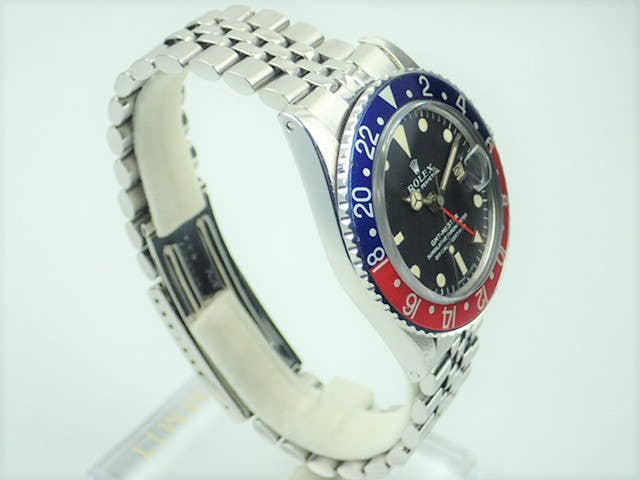 ロレックス GMTマスター Ref.1675 ブラック文字盤 中古 gmt-master-107 ジュビリーブレスレット
