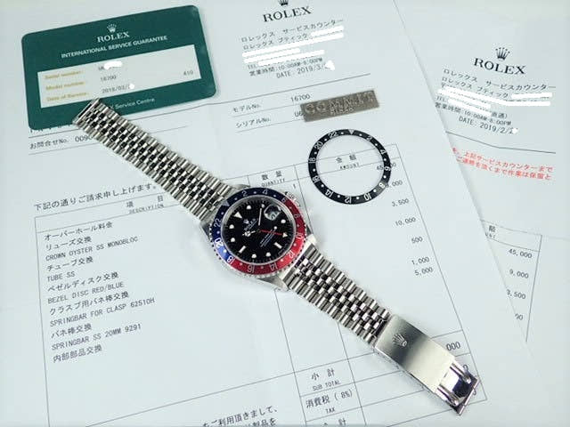 ロレックス GMTマスター Ref.16700 ブラック文字盤 中古 gmt-master-108 ジュビリーブレスレット