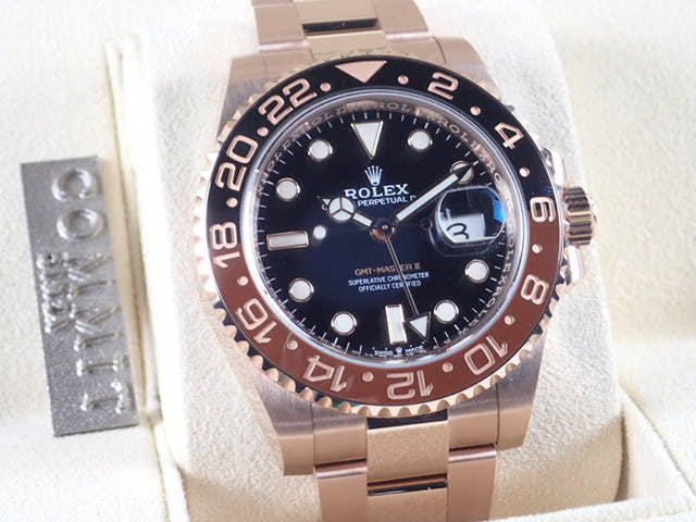 ロレックス GMTマスターII Ref.126715CHNR ブラック文字盤 美品 gmt-master-110 オイスターブレスレット オイスターブレスレット