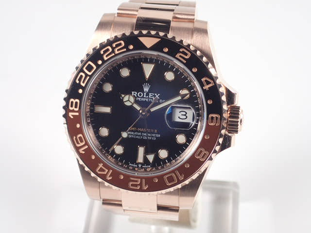 ロレックス GMTマスターII Ref.126715CHNR ブラック文字盤 美品 gmt-master-110 オイスターブレスレット オイスターブレスレット