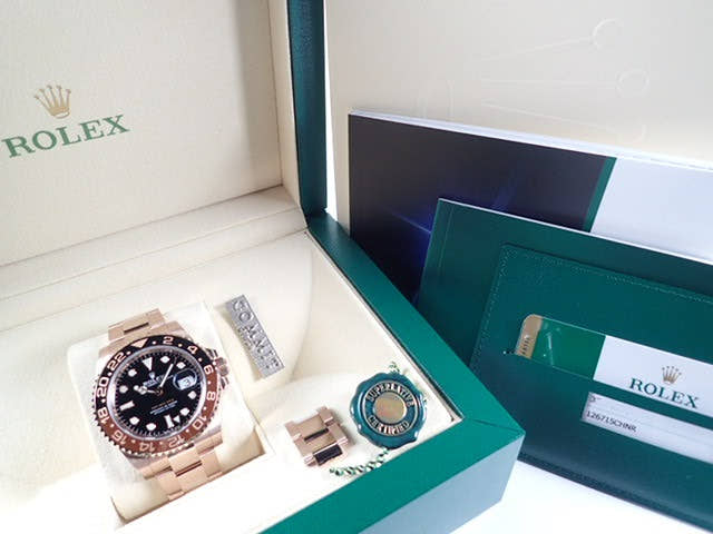 ロレックス GMTマスターII Ref.126715CHNR ブラック文字盤 美品 gmt-master-110 オイスターブレスレット オイスターブレスレット