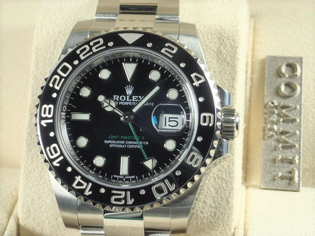 ロレックス GMTマスターII Ref.116710LN ブラック文字盤 美品 gmt-master-114 オイスターブレスレット