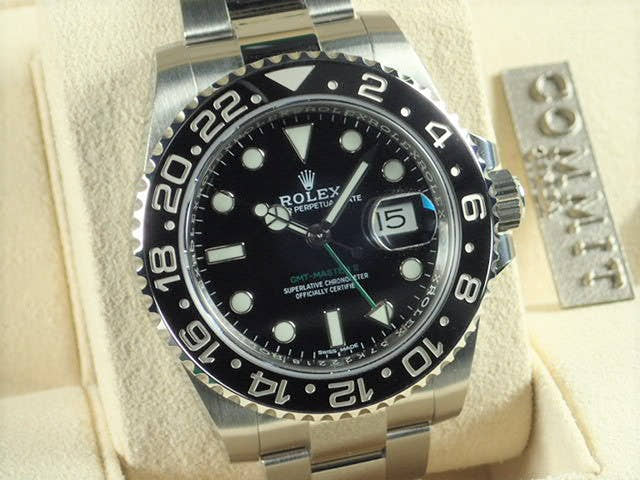 ロレックス GMTマスターII Ref.116710LN ブラック文字盤 美品 gmt-master-114 オイスターブレスレット
