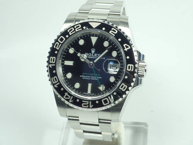 ロレックス GMTマスターII Ref.116710LN ブラック文字盤 美品 gmt-master-114 オイスターブレスレット