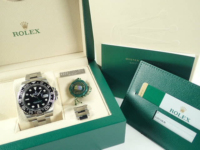 ロレックス GMTマスターII Ref.116710LN ブラック文字盤 美品 gmt-master-114 オイスターブレスレット