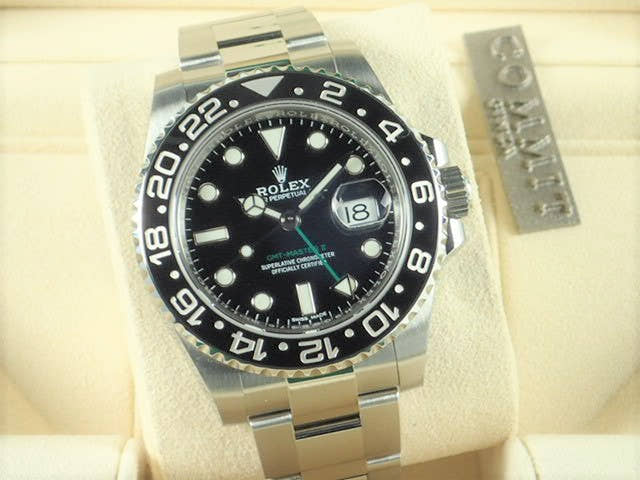 ロレックス GMTマスターII Ref.116710LN ブラック文字盤 未使用 gmt-master-117 オイスターブレスレット