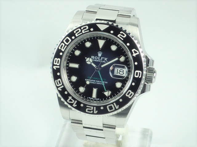 ロレックス GMTマスターII Ref.116710LN ブラック文字盤 未使用 gmt-master-117 オイスターブレスレット