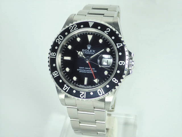 ロレックス GMTマスター Ref.16700 ブラック文字盤 中古 gmt-master-121 オイスターブレスレット
