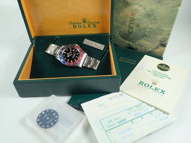 ロレックス GMTマスター Ref.16750 ブラック文字盤 中古 gmt-master-126 オイスターブレスレット