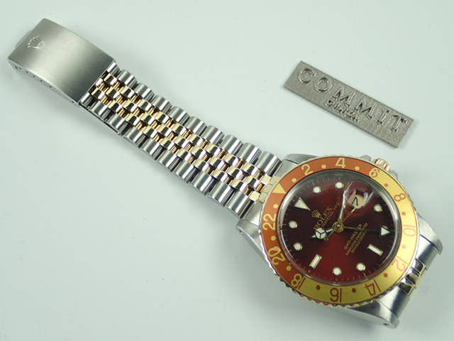ロレックス GMTマスター Ref.16753 ブラウン文字盤 中古 gmt-master-129 ジュビリーブレスレット
