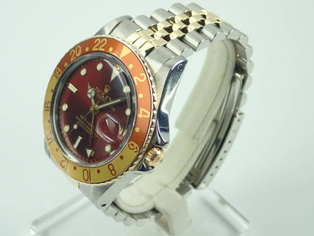 ロレックス GMTマスター Ref.16753 ブラウン文字盤 中古 gmt-master-129 ジュビリーブレスレット
