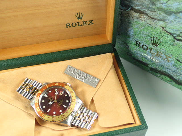 ロレックス GMTマスター Ref.16753 ブラウン文字盤 中古 gmt-master-129 ジュビリーブレスレット