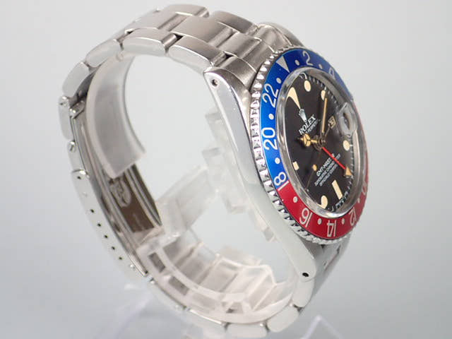 ロレックス GMTマスター Ref.1675 ブラック文字盤 中古 gmt-master-13 オイスターブレスレット