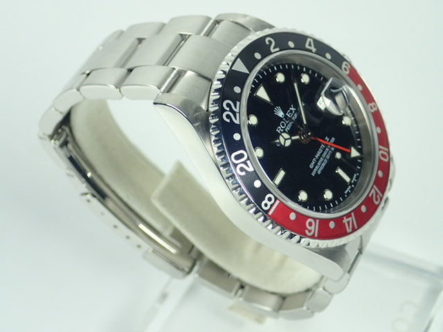 Rolex GMT Master II Red and Black Bezel F Series