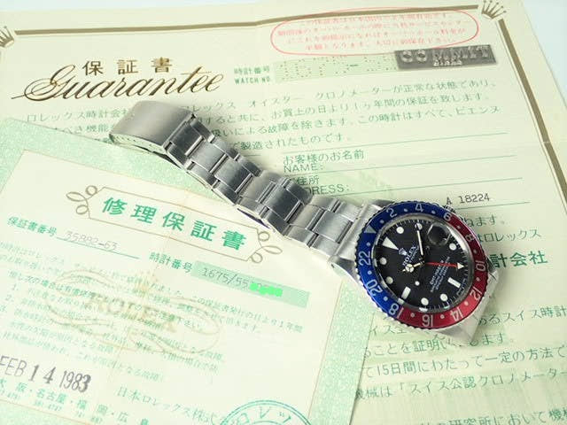ロレックス GMTマスター Ref.1675 ブラック文字盤 中古 gmt-master-136