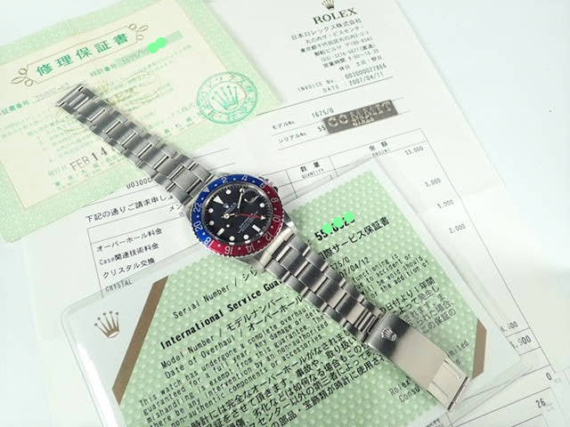 ロレックス GMTマスター Ref.1675 ブラック文字盤 中古 gmt-master-136