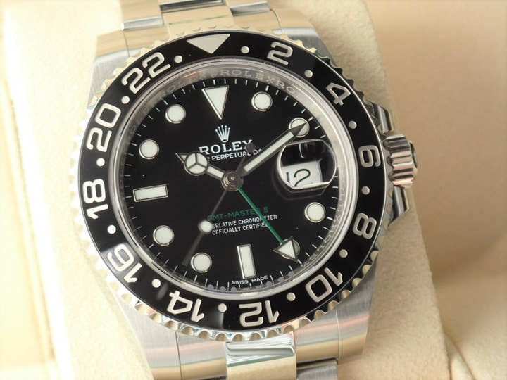 ロレックス GMTマスターII Ref.116710LN ブラック文字盤 美品 gmt-master-145 オイスターブレスレット