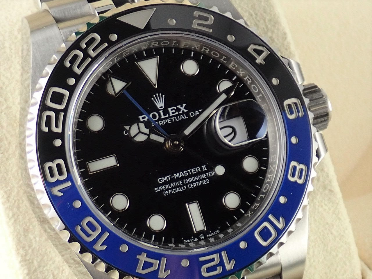 Rolex GMT Master II Blue and Black Bezel