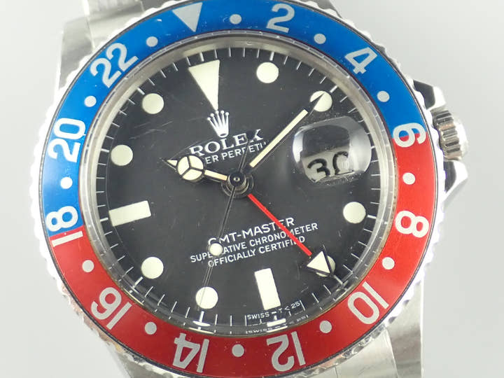 ロレックス GMTマスター Ref.1675 ブラック文字盤 中古 gmt-master-151 オイスターブレスレット