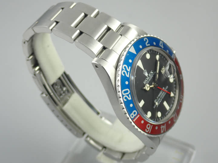 ロレックス GMTマスター Ref.1675 ブラック文字盤 中古 gmt-master-151 オイスターブレスレット