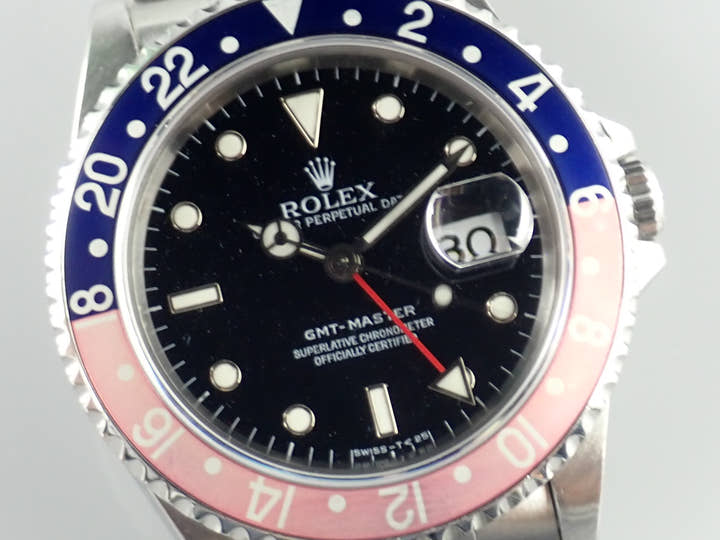 ロレックス GMTマスター Ref.16700 ブラック文字盤 中古 gmt-master-152 オイスターブレスレット