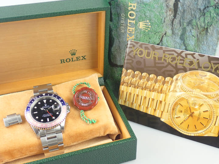 ロレックス GMTマスター Ref.16700 ブラック文字盤 中古 gmt-master-152 オイスターブレスレット