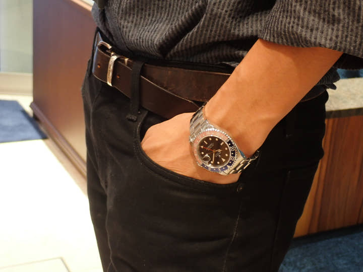 ロレックス GMTマスター Ref.16700 ブラック文字盤 中古 gmt-master-152 オイスターブレスレット