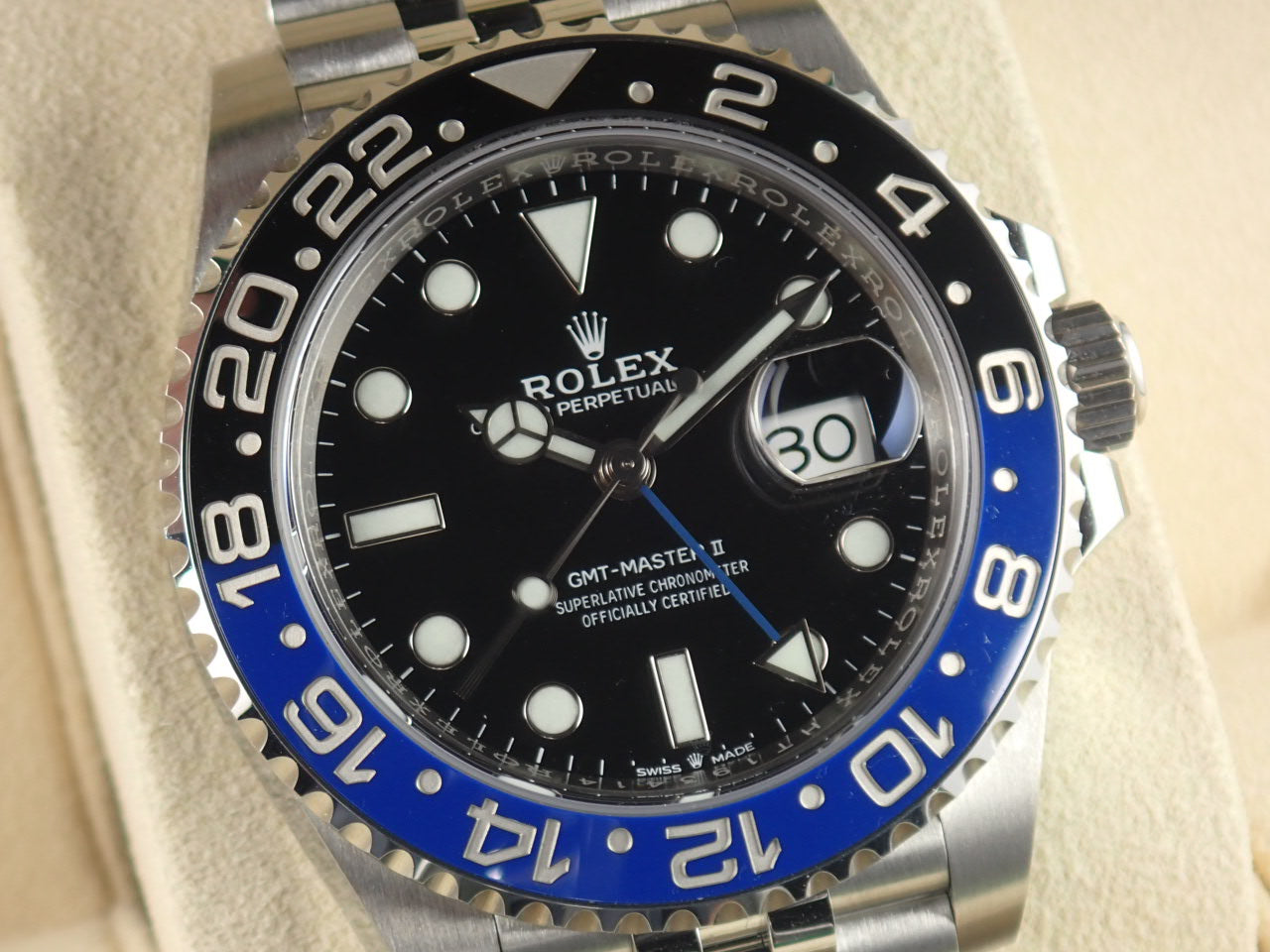 Rolex GMT Master II Blue and Black Bezel