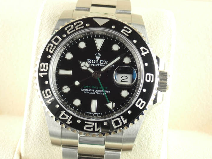 ロレックス GMTマスターII Ref.116710LN ブラック文字盤 美品 gmt-master-154 オイスターブレスレット