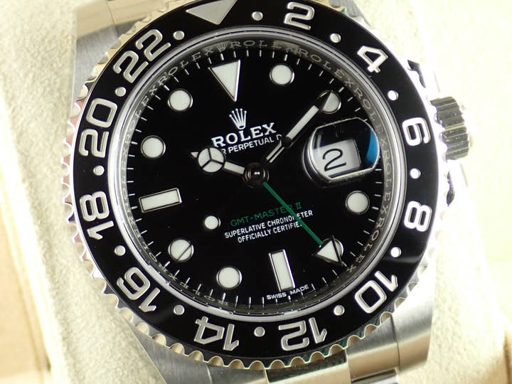 ロレックス GMTマスターII Ref.116710LN ブラック文字盤 美品 gmt-master-154 オイスターブレスレット