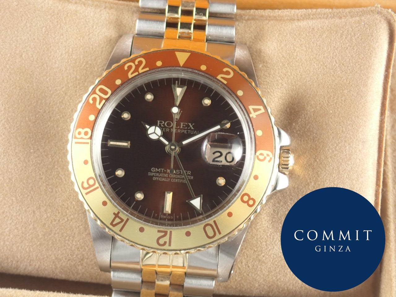 Rolex GMT Master Combi Barnacle Dial &lt;International Service Warranty, Box, etc.&gt;