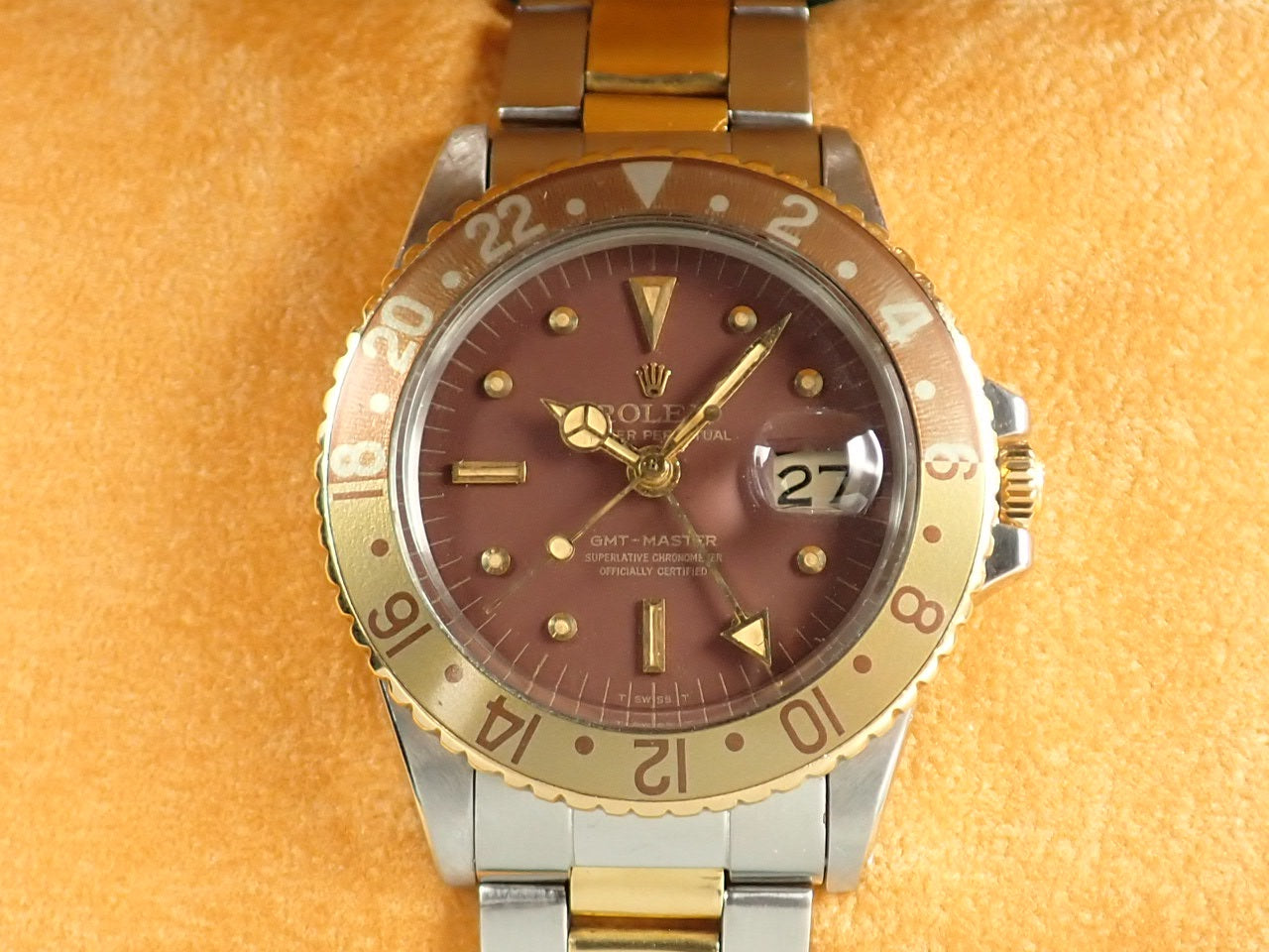 Rolex GMT Master Brown Gold Bezel Fujitsubo &lt;Box and Others&gt;