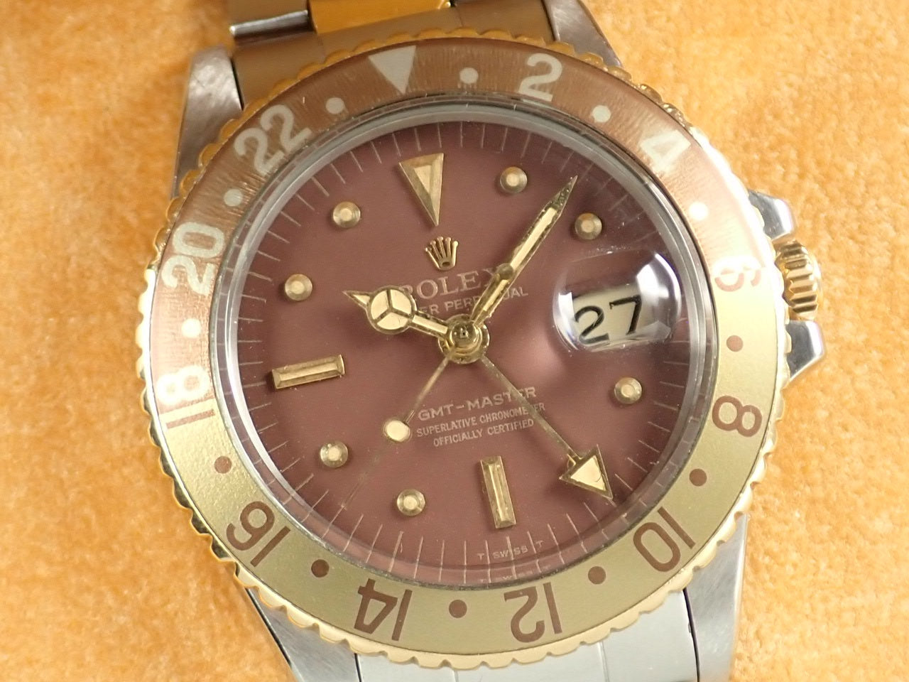 Rolex GMT Master Brown Gold Bezel Fujitsubo &lt;Box and Others&gt;