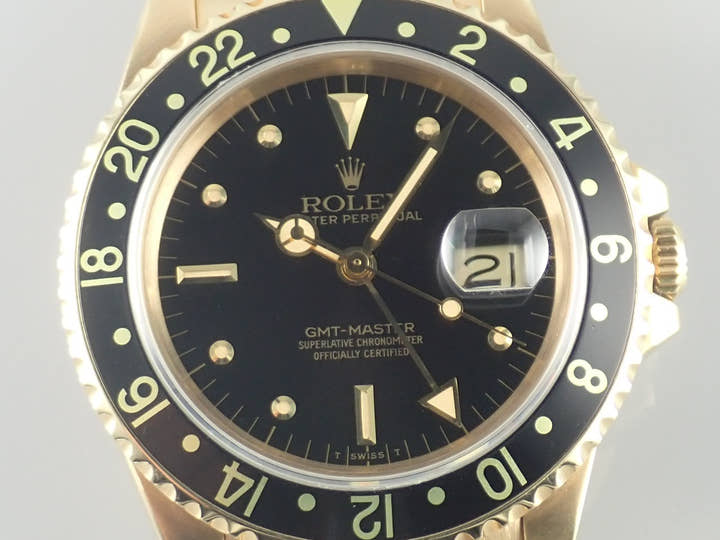 ロレックス GMTマスター Ref.16758 ブラック文字盤 中古 gmt-master-161 ジュビリーブレスレット