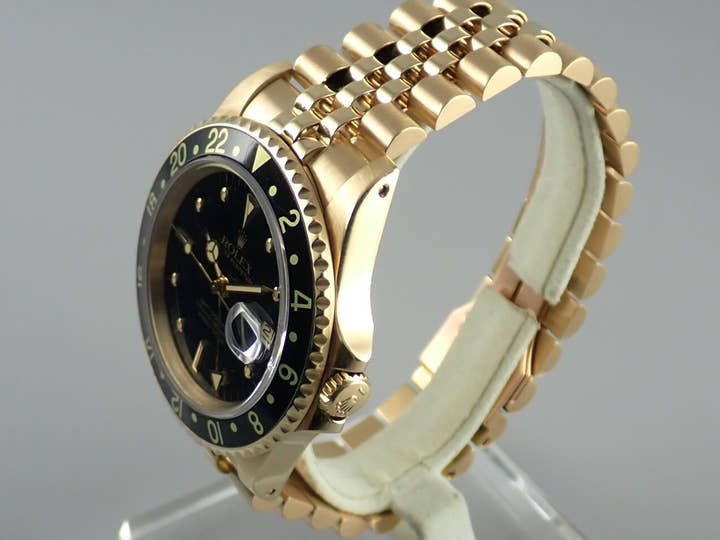 ロレックス GMTマスター Ref.16758 ブラック文字盤 中古 gmt-master-161 ジュビリーブレスレット