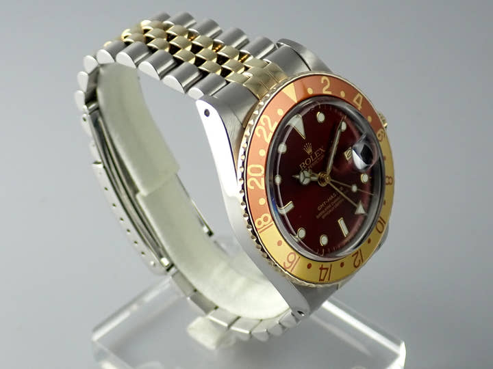 ロレックス GMTマスター Ref.16753 ブラウン文字盤 中古 gmt-master-162 ジュビリーブレスレット