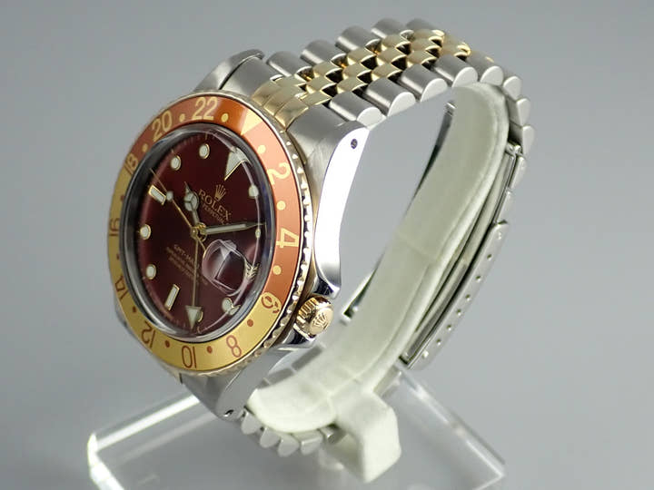 ロレックス GMTマスター Ref.16753 ブラウン文字盤 中古 gmt-master-162 ジュビリーブレスレット