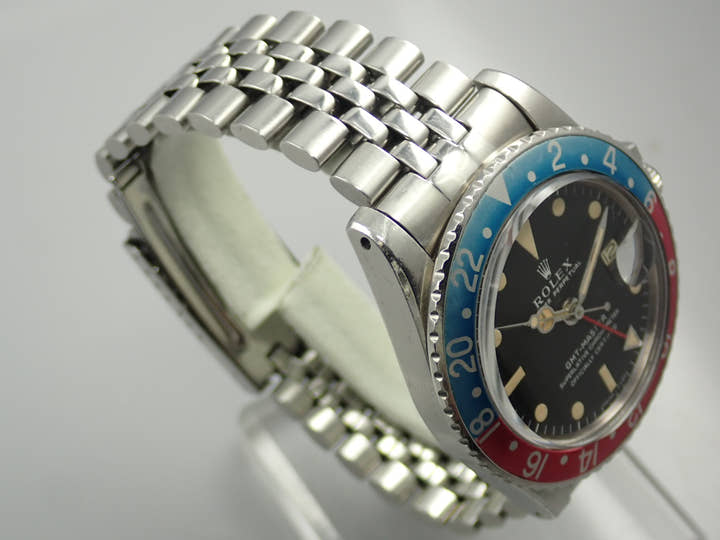 ロレックス GMTマスター Ref.1675 ステンレススチール ブラック文字盤 ジュビリーブレスレット 中古 9PUKCYMF