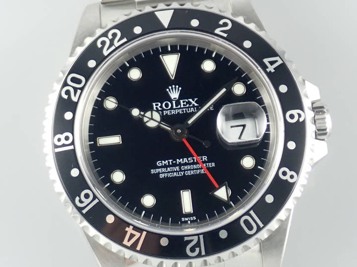 ロレックス GMTマスター Ref.16700 ブラック文字盤 中古 gmt-master-167 オイスターブレスレット