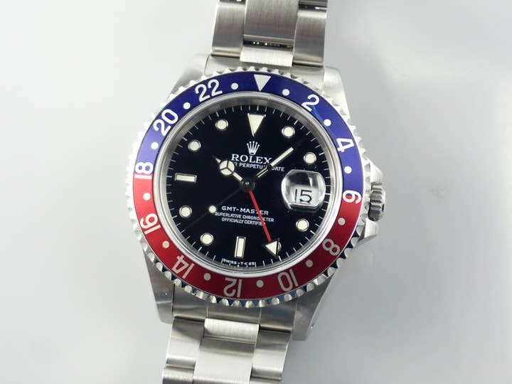 ロレックス GMTマスター Ref.16700 ブラック文字盤 中古 gmt-master-181 オイスターブレスレット