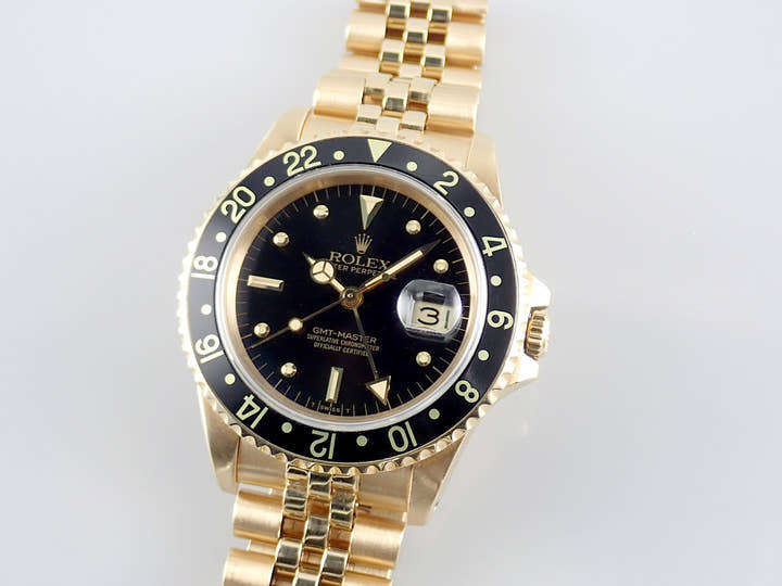 ロレックス GMTマスター Ref.16758 ブラック文字盤 中古 gmt-master-183 ジュビリーブレスレット