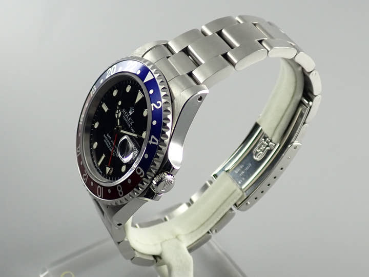 ロレックス GMTマスター Ref.16700 ブラック文字盤 中古 gmt-master-185 オイスターブレスレット