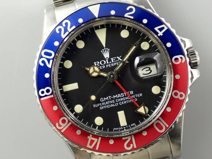 ロレックス GMTマスター Ref.16750 ステンレススチール ブラック文字盤 中古 US8C6HRC