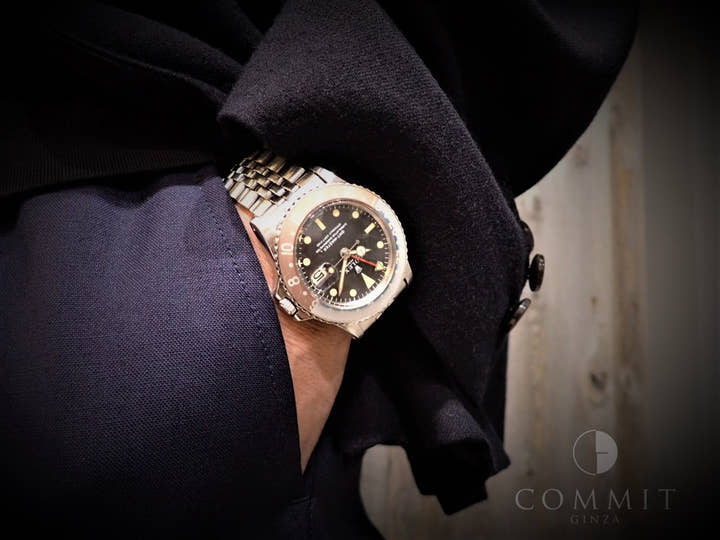 ロレックス GMTマスター Ref.1675 ステンレススチール ブラック文字盤 ジュビリーブレスレット 中古 M559CZ1H