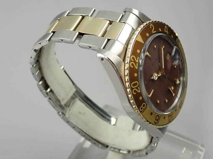 ロレックス GMTマスター Ref.1675/3 ブラウン文字盤 中古 gmt-master-187 オイスターブレスレット