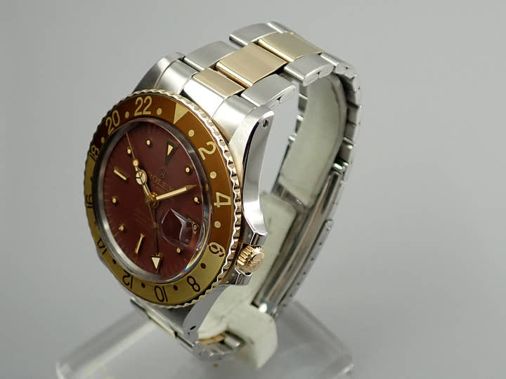 ロレックス GMTマスター Ref.1675/3 ブラウン文字盤 中古 gmt-master-187 オイスターブレスレット